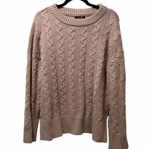 Cable Knit Crewneck Sweater